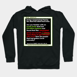 COVID RAND PAUL QUOTE QUESTIONS FROM THE UNITED STATES OF COVIDUM WAIT WHAT Hoodie